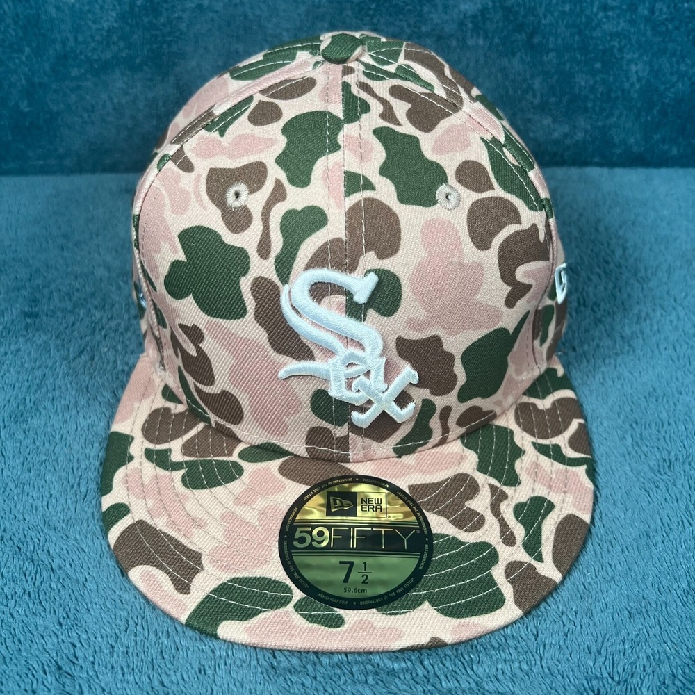 New‎ Era 59Fifty Chicago White Sox Beige Camo World Series Hat 7 1/2